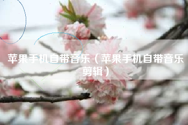 苹果手机自带音乐（苹果手机自带音乐剪辑）