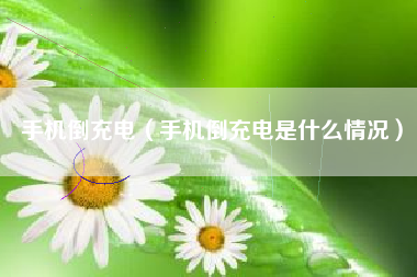 手机倒充电（手机倒充电是什么情况）