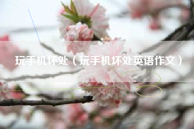 玩手机坏处（玩手机坏处英语作文）