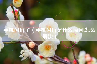 手机闪屏了（手机闪屏是什么原因,怎么解决）