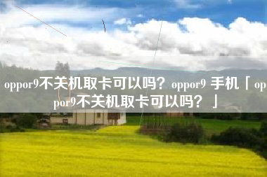 oppor9不关机取卡可以吗？oppor9 手机「oppor9不关机取卡可以吗？」