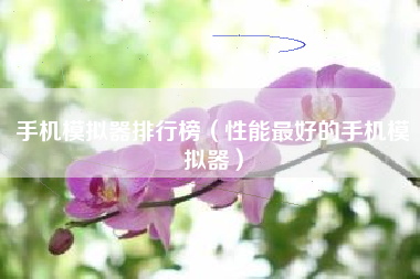手机模拟器排行榜（性能最好的手机模拟器）