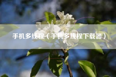 手机多线程（手机多线程下载器）