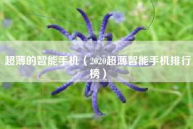 超薄的智能手机（2020超薄智能手机排行榜）