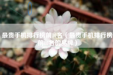 最贵手机排行榜前10名（最贵手机排行榜前10名的品牌）
