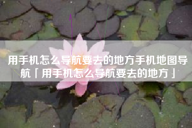 用手机怎么导航要去的地方手机地图导航「用手机怎么导航要去的地方」