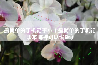 最简单的手机记事本（最简单的手机记事本哪种可以编辑）