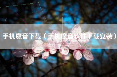 手机魔音下载（手机魔音软件下载安装）