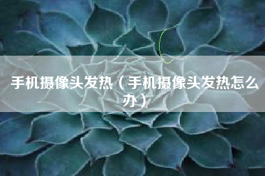 手机摄像头发热（手机摄像头发热怎么办）