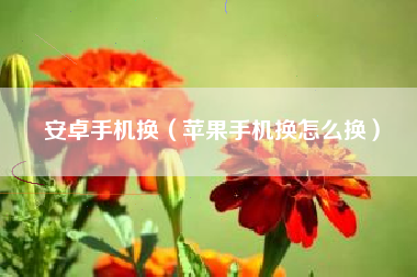 安卓手机换（苹果手机换怎么换）
