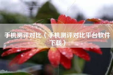 手机测评对比（手机测评对比平台软件下载）