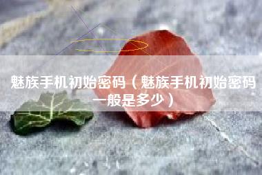 魅族手机初始密码（魅族手机初始密码一般是多少）