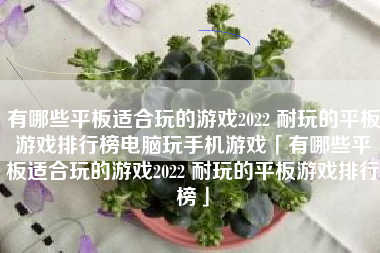 有哪些平板适合玩的游戏2022 耐玩的平板游戏排行榜电脑玩手机游戏「有哪些平板适合玩的游戏2022 耐玩的平板游戏排行榜」