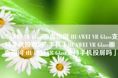 HUAWEI VR Glass画面如何 HUAWEI VR Glass支持手机投屏吗vr手机「HUAWEI VR Glass画面如何 HUAWEI VR Glass支持手机投屏吗」