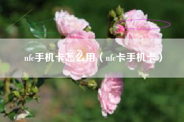 nfc手机卡怎么用（nfc卡手机卡）