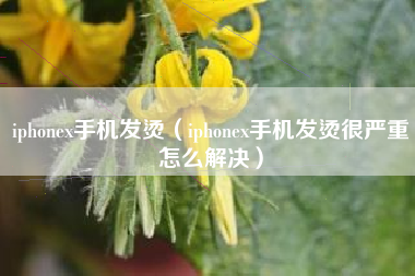 iphonex手机发烫（iphonex手机发烫很严重怎么解决）
