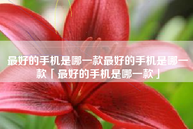 最好的手机是哪一款最好的手机是哪一款「最好的手机是哪一款」