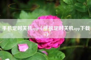 手机定时关机app（手机定时关机app下载）