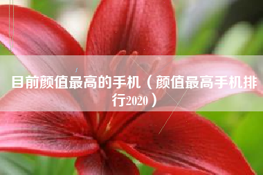 目前颜值最高的手机（颜值最高手机排行2020）