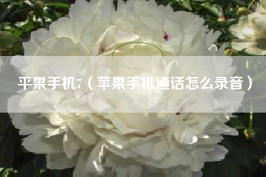 平果手机7（苹果手机通话怎么录音）