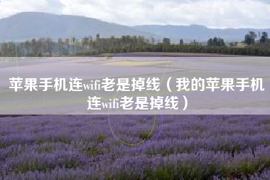 苹果手机连wifi老是掉线（我的苹果手机连wifi老是掉线）
