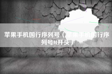 苹果手机国行序列号（苹果手机国行序列号M开头）
